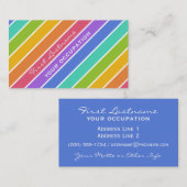 Aangepaste visitekaartjes voor regenboogkleuren (Voorkant / Achterkant)