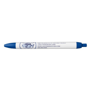 Aangepaste visser blauwe baars inkt pen