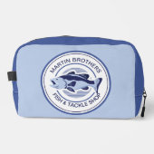 Aangepaste visverpakking Blauwe baasvisserij Toilettasje (Voorkant)