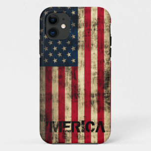 Aangepaste  vlag "Merica Flag" iPhone 11 Hoesje