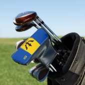 Aangepaste vlag op Monogram Barbados Golfheadcover (Insitu)