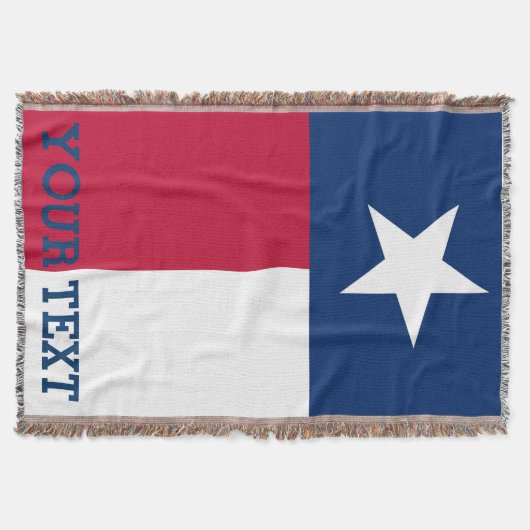Aangepaste vlag van Texas Deken (Voorkant)