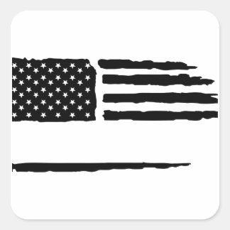 Aangepaste vlag vierkante sticker