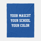 Aangepaste vlag voor middelbare school fleece deken (Voorkant)
