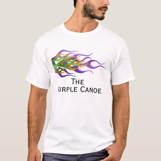 Aangepaste vlammen bootnaam t-shirt (Voorkant)
