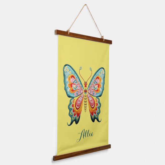 Aangepaste vlinder hangend wandkleed (Gebogen)