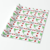 Aangepaste vlinder, Hummingbird en Ladybug Pattern Cadeaupapier (Uitgerold)
