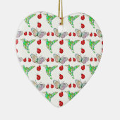 Aangepaste vlinder, Hummingbird en Ladybug Pattern Keramisch Ornament (Rechts)