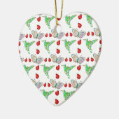 Aangepaste vlinder, Hummingbird en Ladybug Pattern Keramisch Ornament (Links)