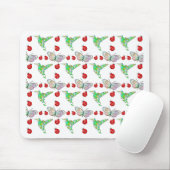 Aangepaste vlinder, Hummingbird en Ladybug Pattern Muismat (Met muis)