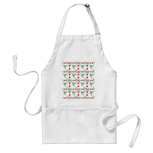 Aangepaste vlinder, Hummingbird en Ladybug Pattern Standaard Schort (Voorkant)