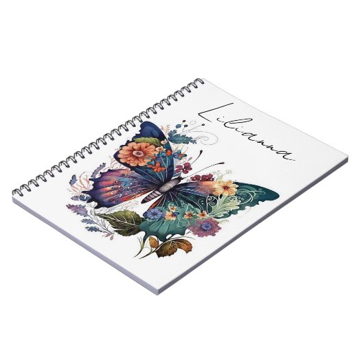 Aangepaste vlinder notitieboek (Linkerzijde)
