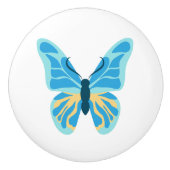 Aangepaste vlinderkleurenafbeelding keramische knop (Voorkant)