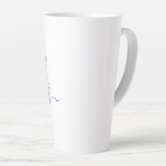 Aangepaste vlinderspaar latte mok (Rechterhoek)