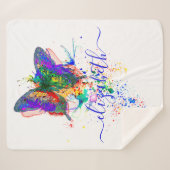 Aangepaste vlinderspaar sherpa deken (Voorkant (horizontaal))