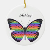 Aangepaste vlinderversiering keramisch ornament (Voorkant)