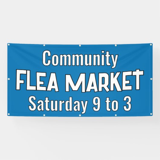 Aangepaste vlooienmarkt banner (Horizontaal)