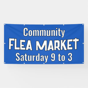 Aangepaste vlooienmarkt banner