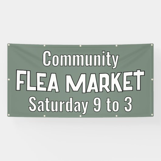 Aangepaste vlooienmarkt banner (Horizontaal)