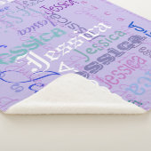 aangepaste vlootsnaam blanket paars: sherpa deken (3/4)