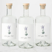 Aangepaste voedingsbodem Lavender Herb Label Set Likeurfles Etiket (Flessen)