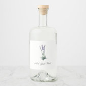 Aangepaste voedingsbodem Lavender Herb Label Set Likeurfles Etiket (Voorkant)