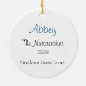 Aangepaste voedingskraker Clara Keepomwille kerami Keramisch Ornament (Achterkant)