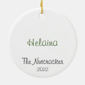 Aangepaste voedingskraker Clara Keepomwille kerami Keramisch Ornament (Achterkant)