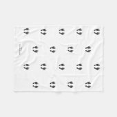 Aangepaste voetafdruk | Upload uw Baby footprint n Fleece Deken (Voorkant (Horizontaal))