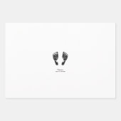 Aangepaste voetafdruk | Upload uw Baby footprint n Inpakpapier Vel (Voorkant 2)