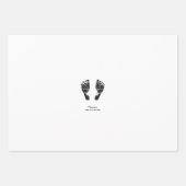 Aangepaste voetafdruk | Upload uw Baby footprint n Inpakpapier Vel (Voorkant)