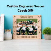 Aangepaste Voetbal coach Gift Gegraveerd Afbeeldin