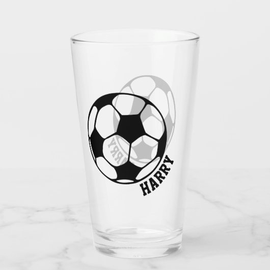 Aangepaste Voetbal Glas (Achterkant)