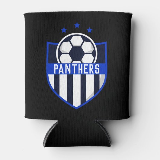 Aangepaste Voetbal met teamnaam of tekst Blikjeskoeler (Voorkant)