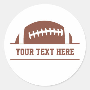 Aangepaste voetbal ronde sticker