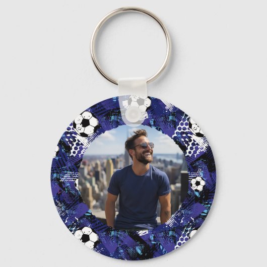 Aangepaste Voetbal Sleutelhanger (Voorkant)