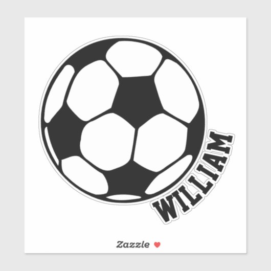 Aangepaste Voetbal Sticker (Vel)