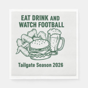 Aangepaste Voetbal Tailgate Feest Papieren Servett Servet