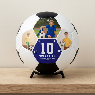 Aangepaste Voetbal Team Speler Foto's en Tekst