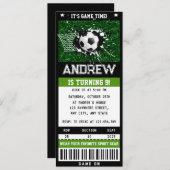 Aangepaste Voetbal Ticket Verjaardag Supplies Part Kaart (Voorkant / Achterkant)