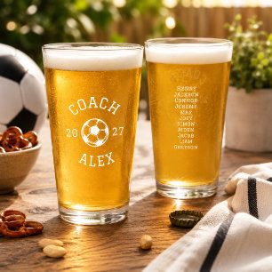 Aangepaste Voetbalcoach Waardering Eind van het Se Glas