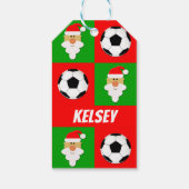 Aangepaste Voetballen en kerstcadeaus voor kerstca Cadeaulabel (Achterkant)