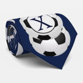 Aangepaste Voetballen voor monogram Stropdas (Opgerold)