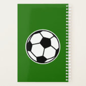 Aangepaste voetballer en coach spiraalplanner planner (Achterkant)