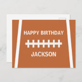 Aangepaste voetbalspeler Bal Sporten Gefeliciteerd Briefkaart (Voorkant / Achterkant)