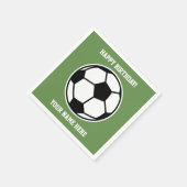 Aangepaste voetbalsport thema kind Verjaardagsfees Servet (Hoek)