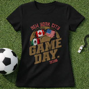 Aangepaste Voetbalstadion Vlaggen & Namen Verslete T-shirt