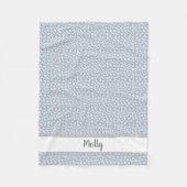 Aangepaste voetpakje - Paw Prints Dog Botten Fleece Deken (Voorkant)