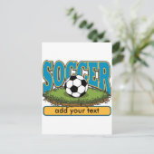 Aangepaste voettekst toevoegen briefkaart (Staand voorkant)