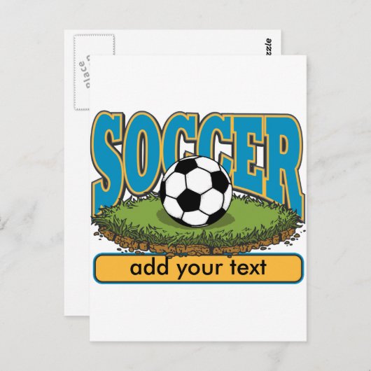 Aangepaste voettekst toevoegen briefkaart (Voorkant / Achterkant)